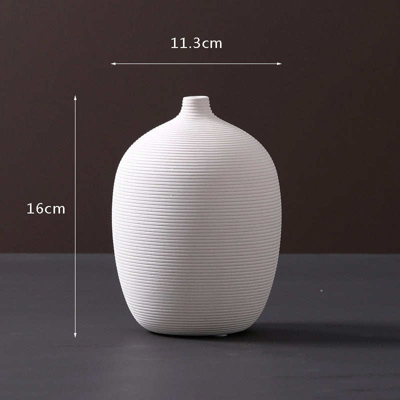 NordikVase™ Harmonious White Ceramic Vase Collection | Home Decor