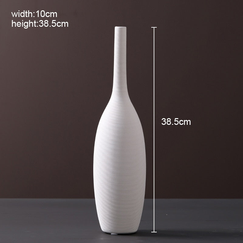 NordikVase™ Harmonious White Ceramic Vase Collection | Home Decor