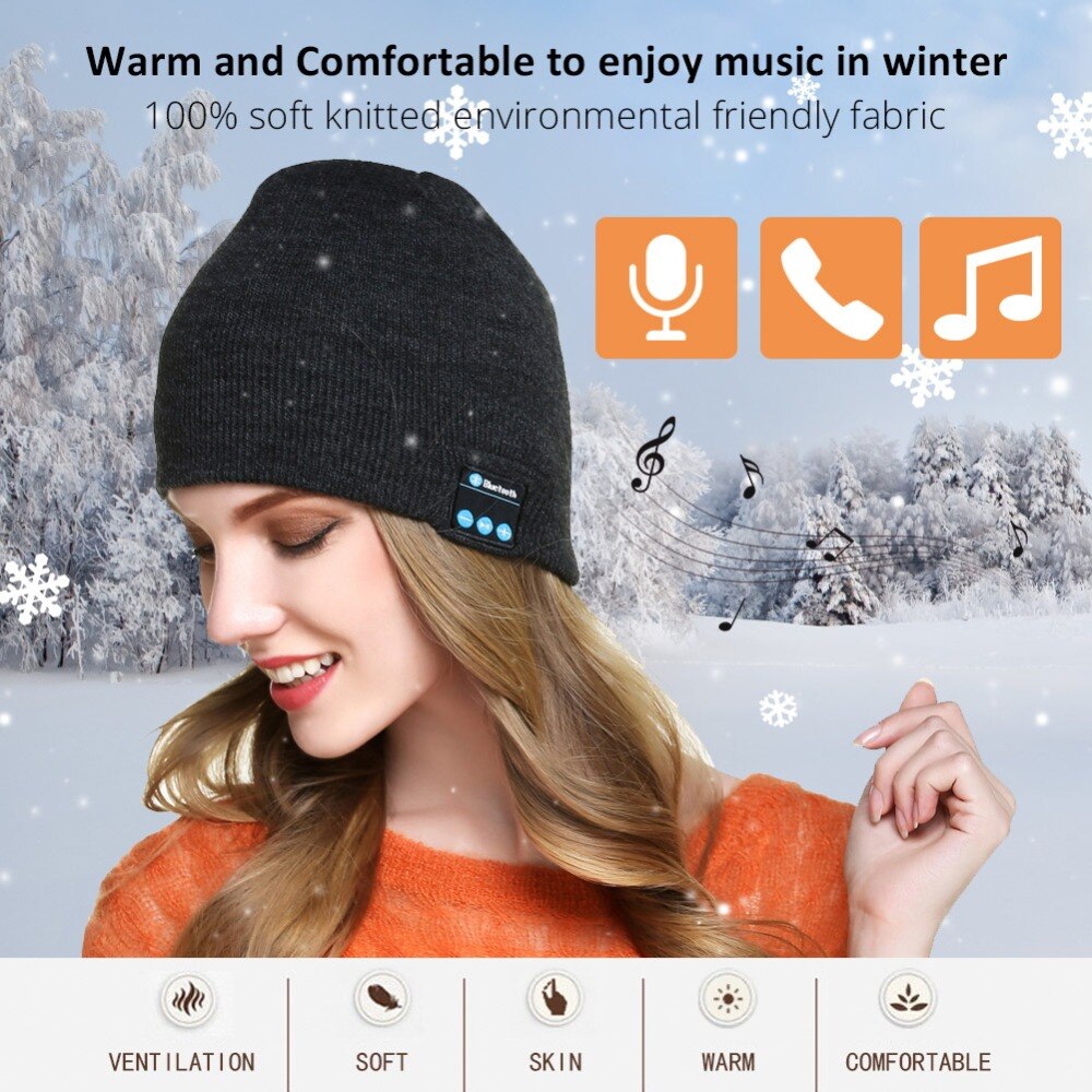 Beanie Hat with Integrated Headphone | Bluetooth