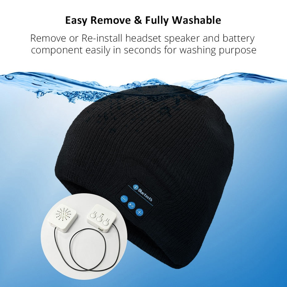 Beanie Hat with Integrated Headphone | Bluetooth