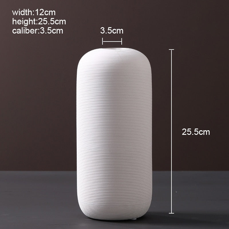 NordikVase™ Harmonious White Ceramic Vase Collection | Home Decor