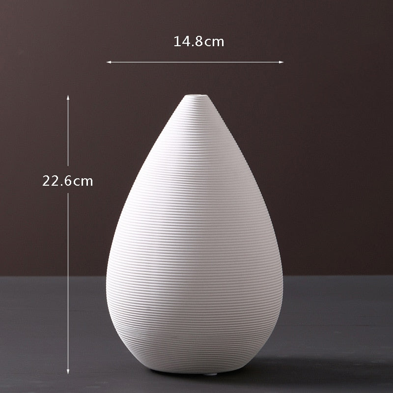 NordikVase™ Harmonious White Ceramic Vase Collection | Home Decor