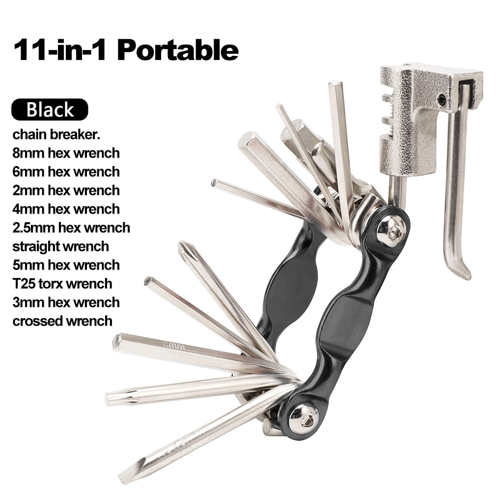 Multifunctional 11-In-1 Tool for Cyclists