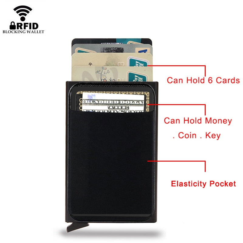 Pop-Out Metal Card Holder | RFID Protection